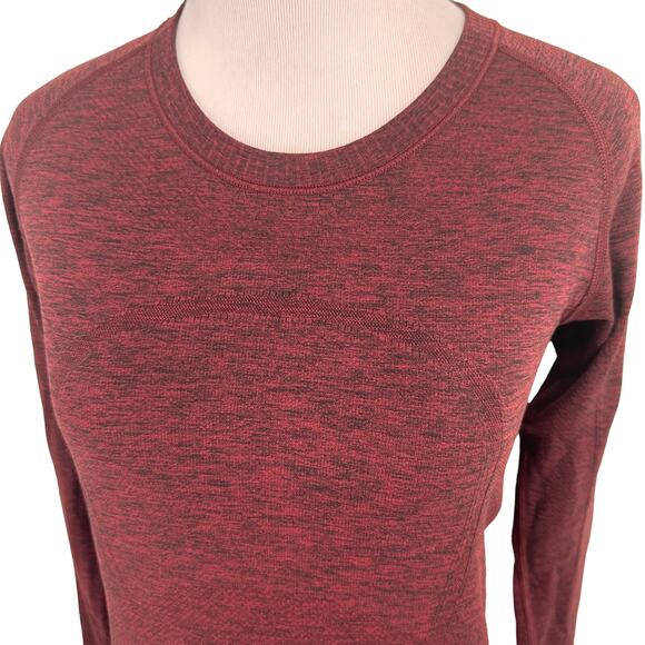 Lululemon Maroon Long Sleeve Swiftly Tech Shirt Size 6 - Picture 2 of 12